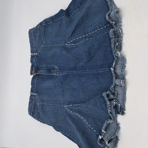 Neeso Jeans Flare Jean Skirt Mid Knee